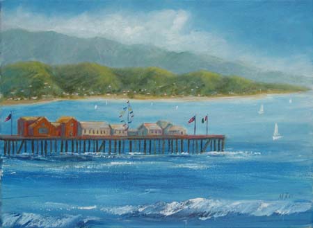 Waves at Stearns Wharf